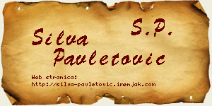 Silva Pavletović vizit kartica